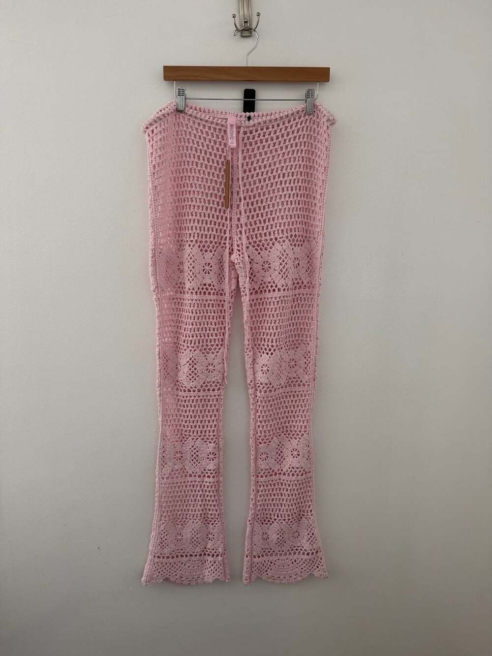 Skims Crochet Cover-Ups Skinny Flare Pant Size L